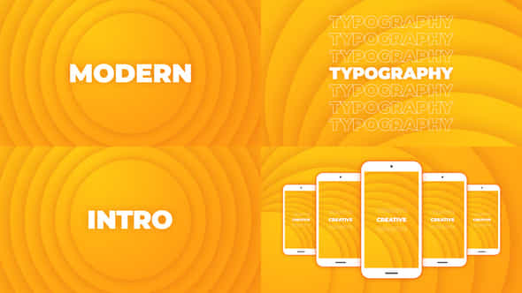 Modern Typography Intro - VideoHive 23964976