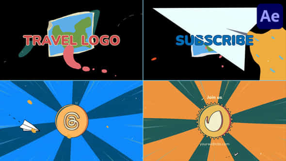 Travel Logo Opener For After Effects - VideoHive 53578420