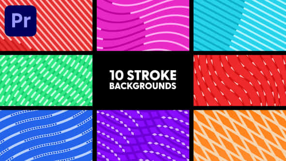 Stroke Backgrounds - VideoHive 41998452