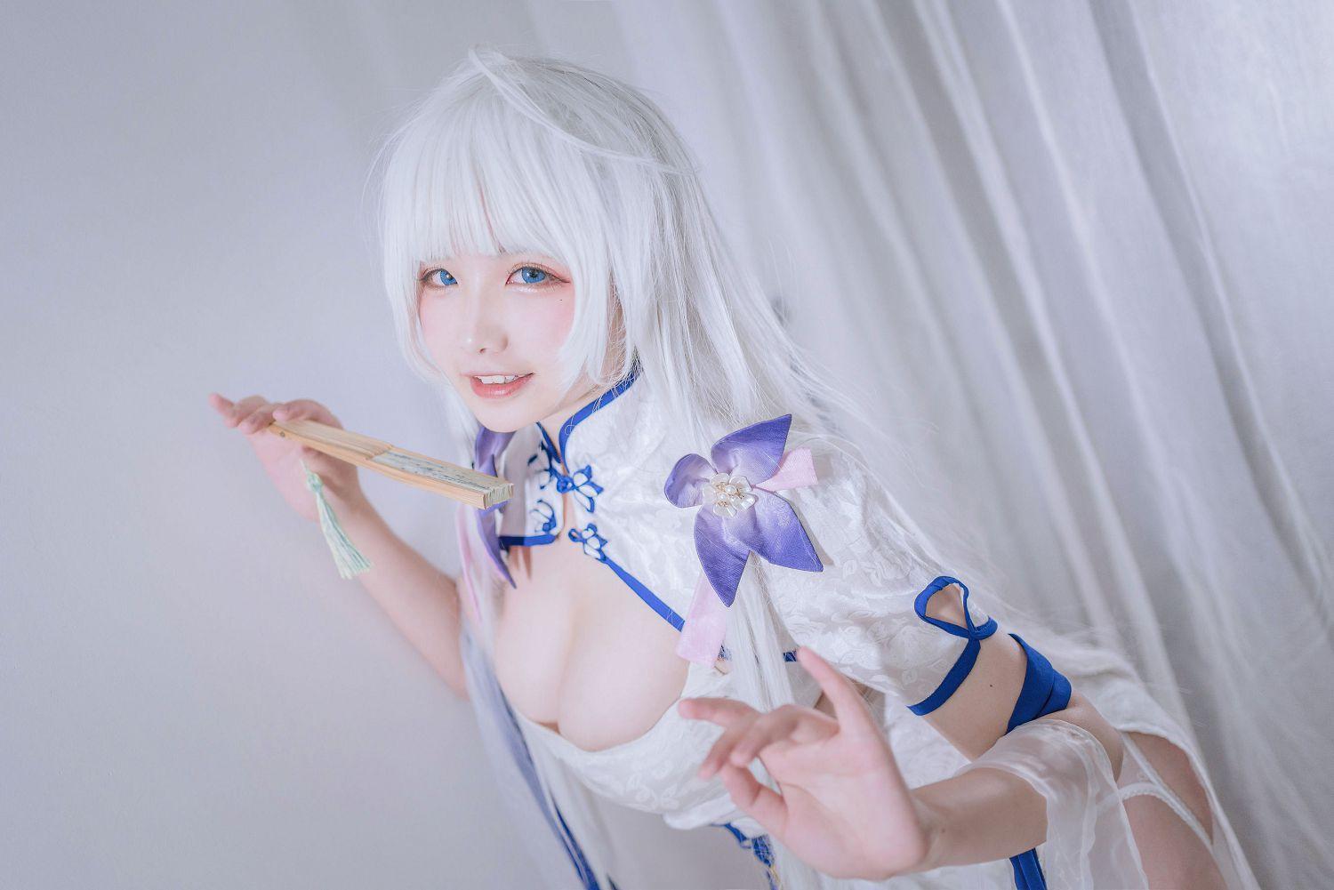 [福利女神cosplay] 阿半今天很开心 - 光辉旗袍 妩媚套图(14)