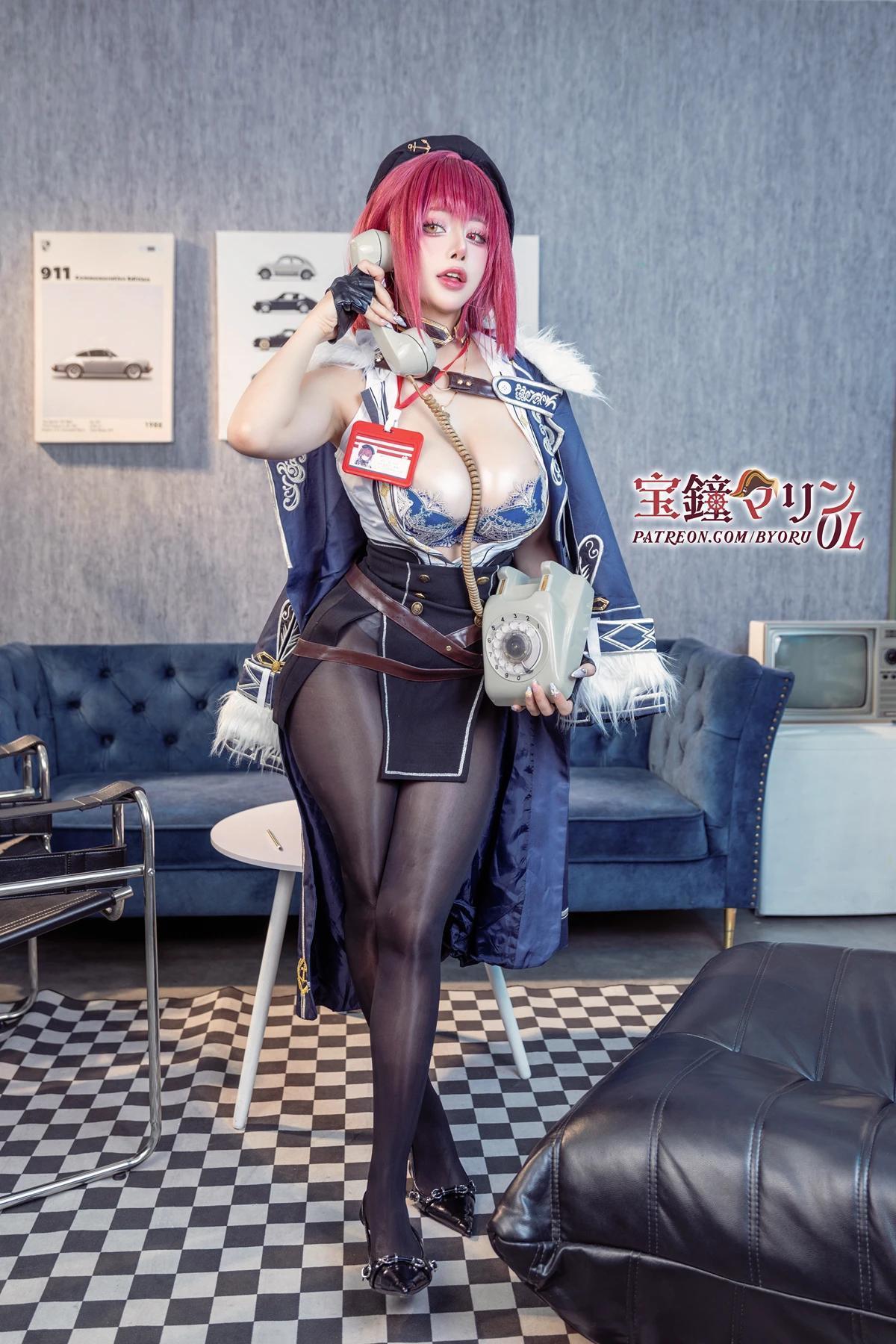 Cosplay 日本性感萝莉Byoru – Marine OL(6)