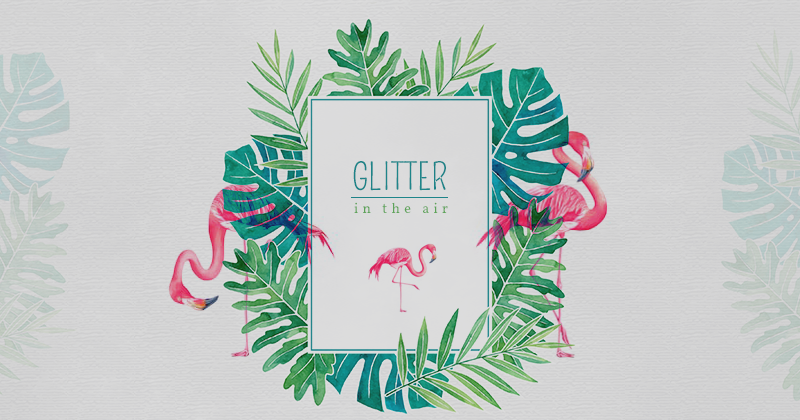 glitter in the air