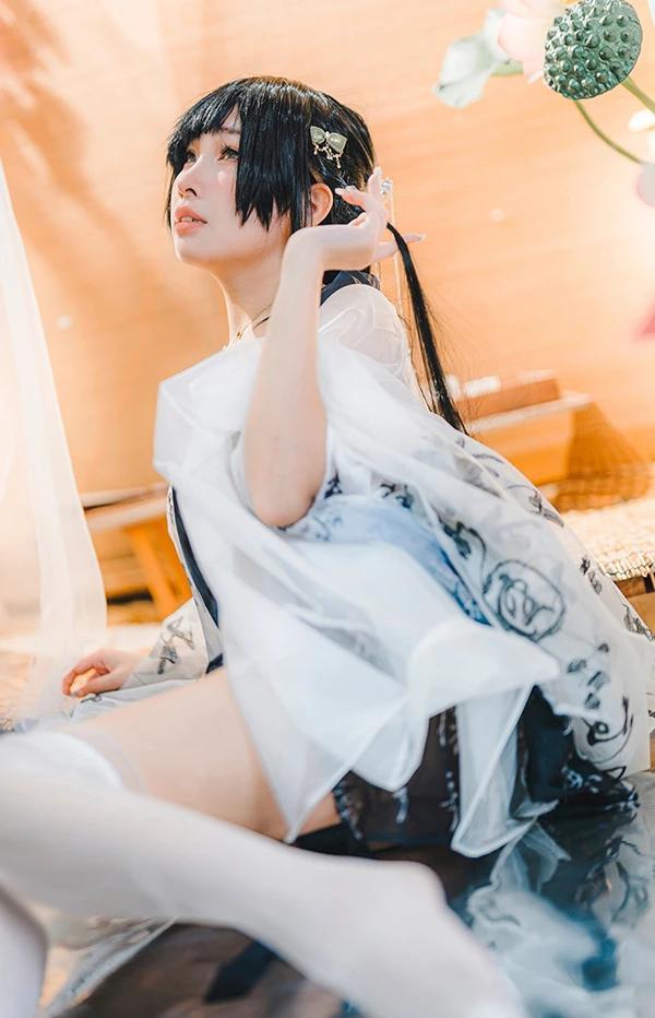 甜美福利姬慕慕Momo 古韵风华无圣光唯美图(1)