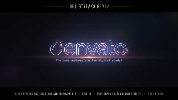 Light Streaks Reveal - VideoHive 19453526