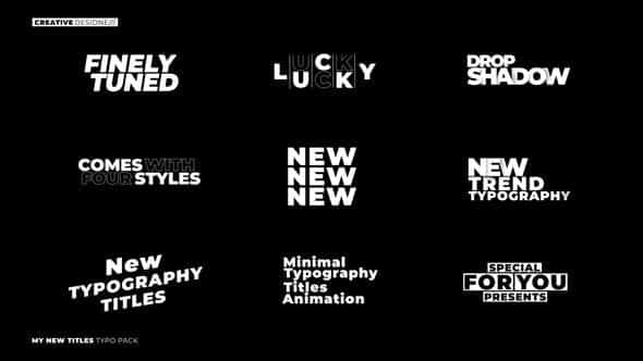Typography Titles 1.0 - VideoHive 45779422