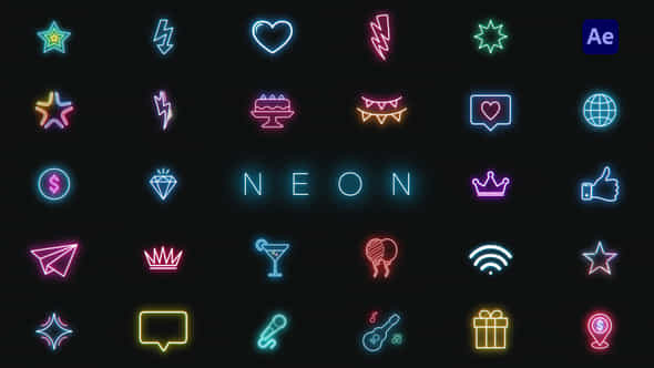 Neon Shapes - VideoHive 37715929