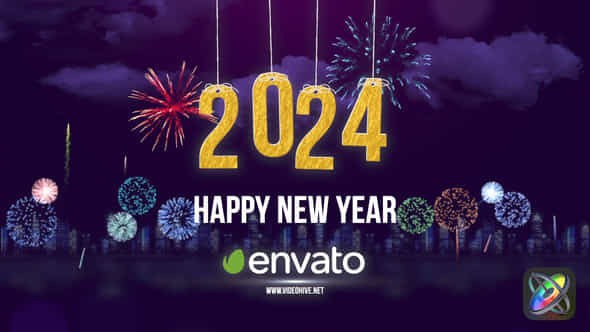 Happy New Year Wishes 2024 Apple Motion - VideoHive 49814068