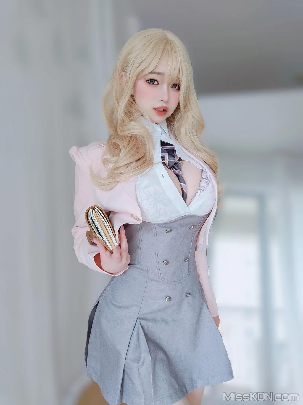 Coser@女主K: 催眠傲娇的前辈 (78 photos)(78)