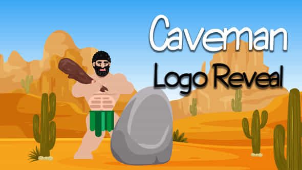 Caveman Logo Reveal - VideoHive 26004457