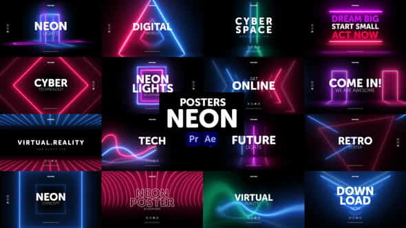Posters Neon - VideoHive 30954697