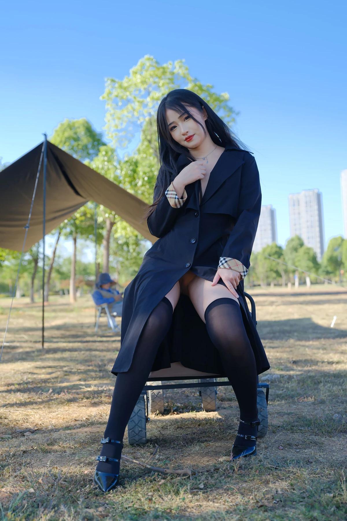 小泽 – 黑丝御姐 户外露出 Set.02(5)