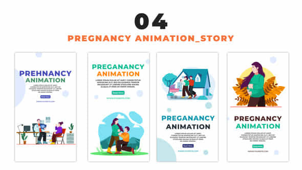 Character Design Pregnancy - VideoHive 48626508