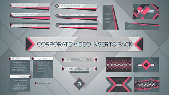 Corporate Video Inserts Pack - VideoHive 7358156