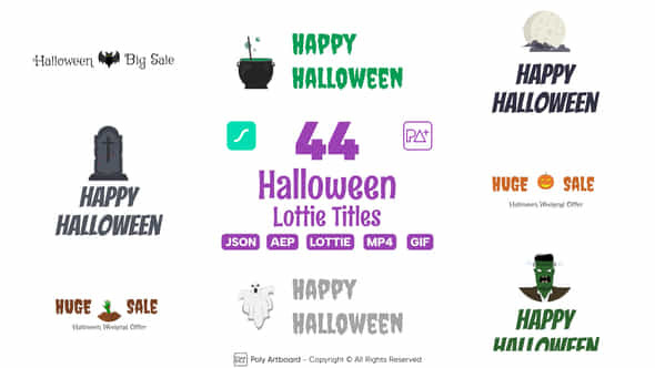 Halloween SaleTitle Lottie - VideoHive 48420160