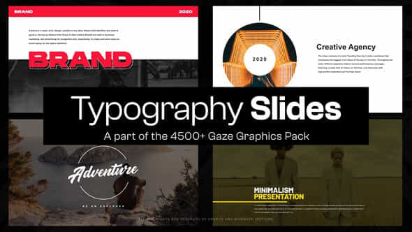 10 Typography Slides Ix - VideoHive 48941645