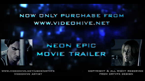 Neon Epic Movie Trailer - VideoHive 7885254