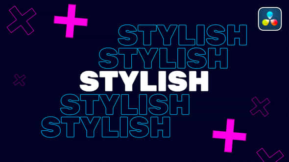Stylish Typography Intro - VideoHive 39839340