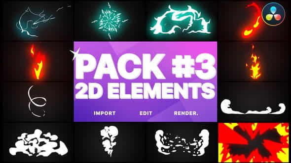 Elements Pack 03 | DaVinci - VideoHive 34222215