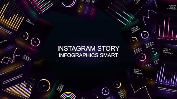 Story glowing infographics - VideoHive 25104595