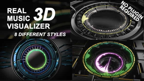 Real 3D Music Visualizer - VideoHive 14525186