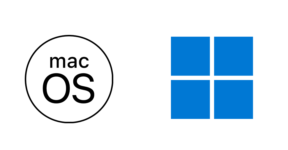 Windows and macOS