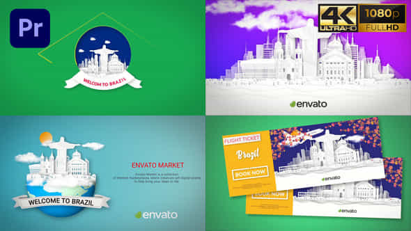 Brazil City Opener - VideoHive 35268182