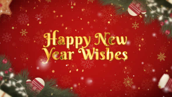 Happy New Year Wishes - VideoHive 49330880