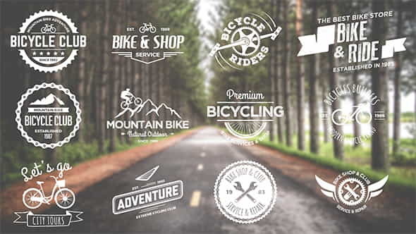 Bike And Bicycle Badges - VideoHive 12958987