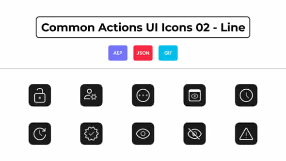 Common Actions UI - VideoHive 44836597