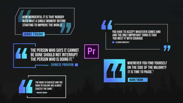 Quote Titles Pack- Premiere Pro - VideoHive 26376692