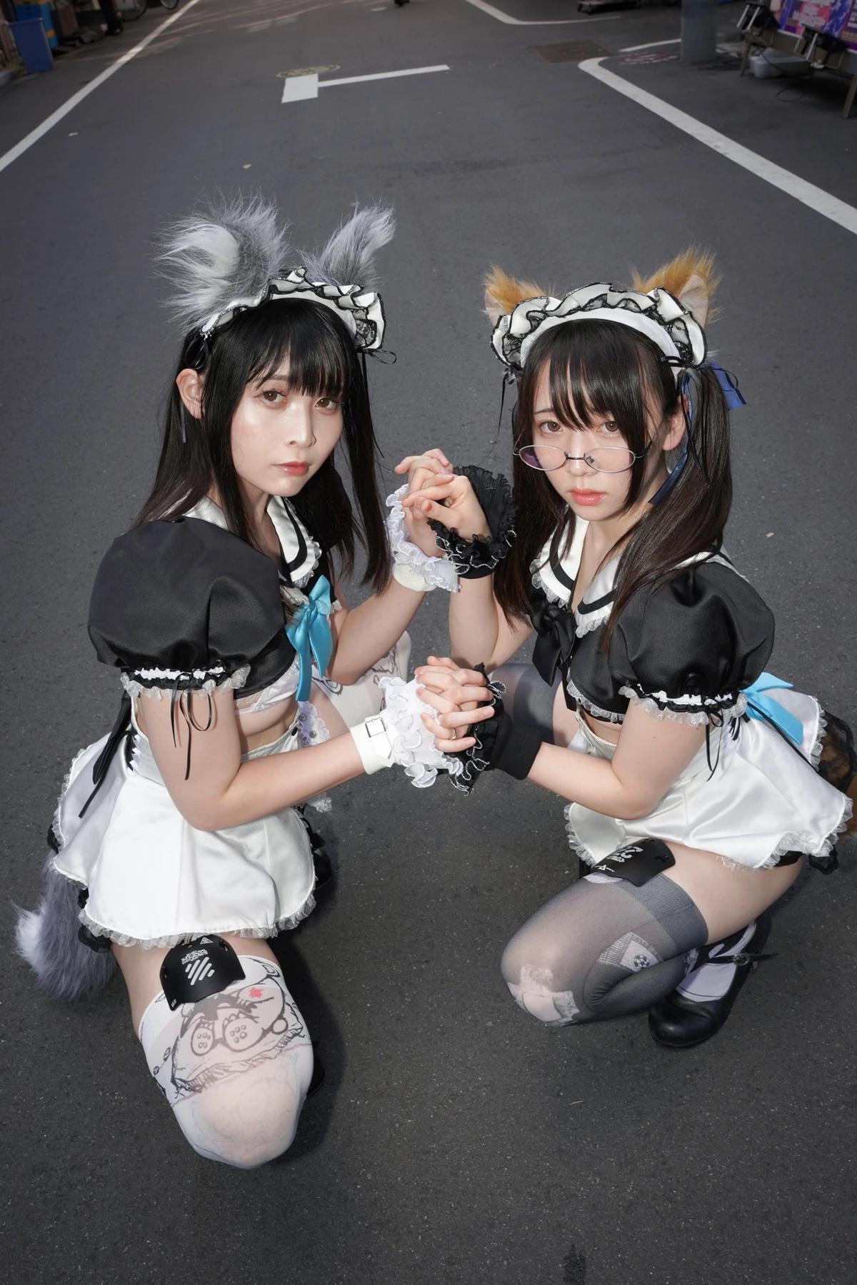 Sui Utatane うたたね翠, Mizuna Shione 水那しおね, 写真集 「野生のメイドがあらわれた！」 Set.03(38)
