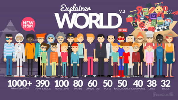 Explainer World Video Toolkit Library - VideoHive 21021730