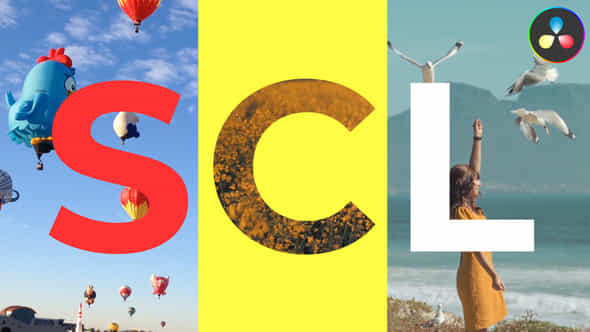Slideshow Character Letters For Davinci Resolve - VideoHive 50639527