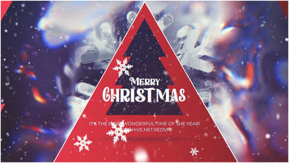 Merry Christmas Minimal Greeting - VideoHive 49309918