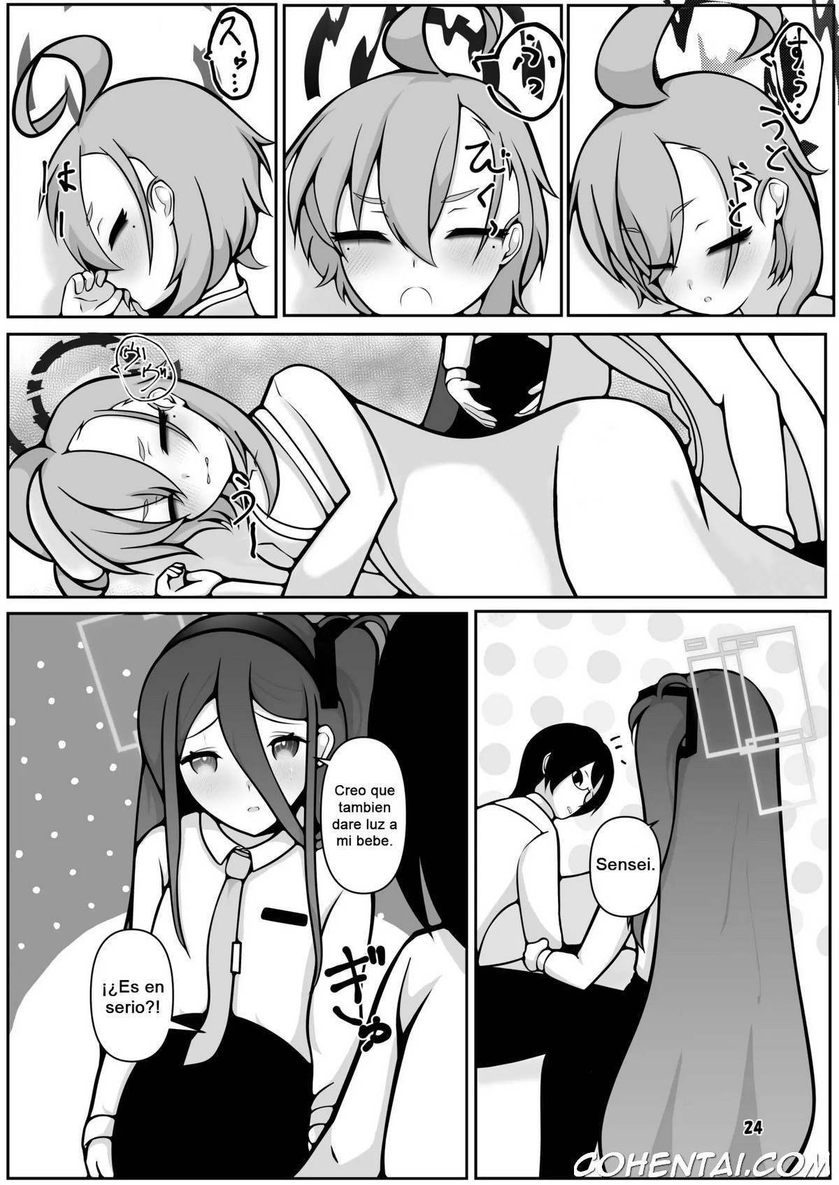 Neru to Alice ga Mama ni Naru made ~Sensei to Kurasu Totsukitooka~ (Blue Archive) xxx comics manga porno doujin hentai español sexo 