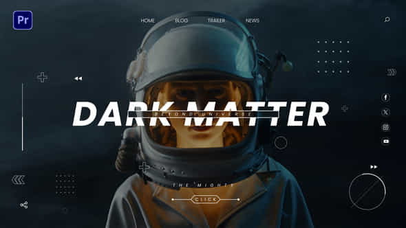 Astro Space Title - VideoHive 48919541