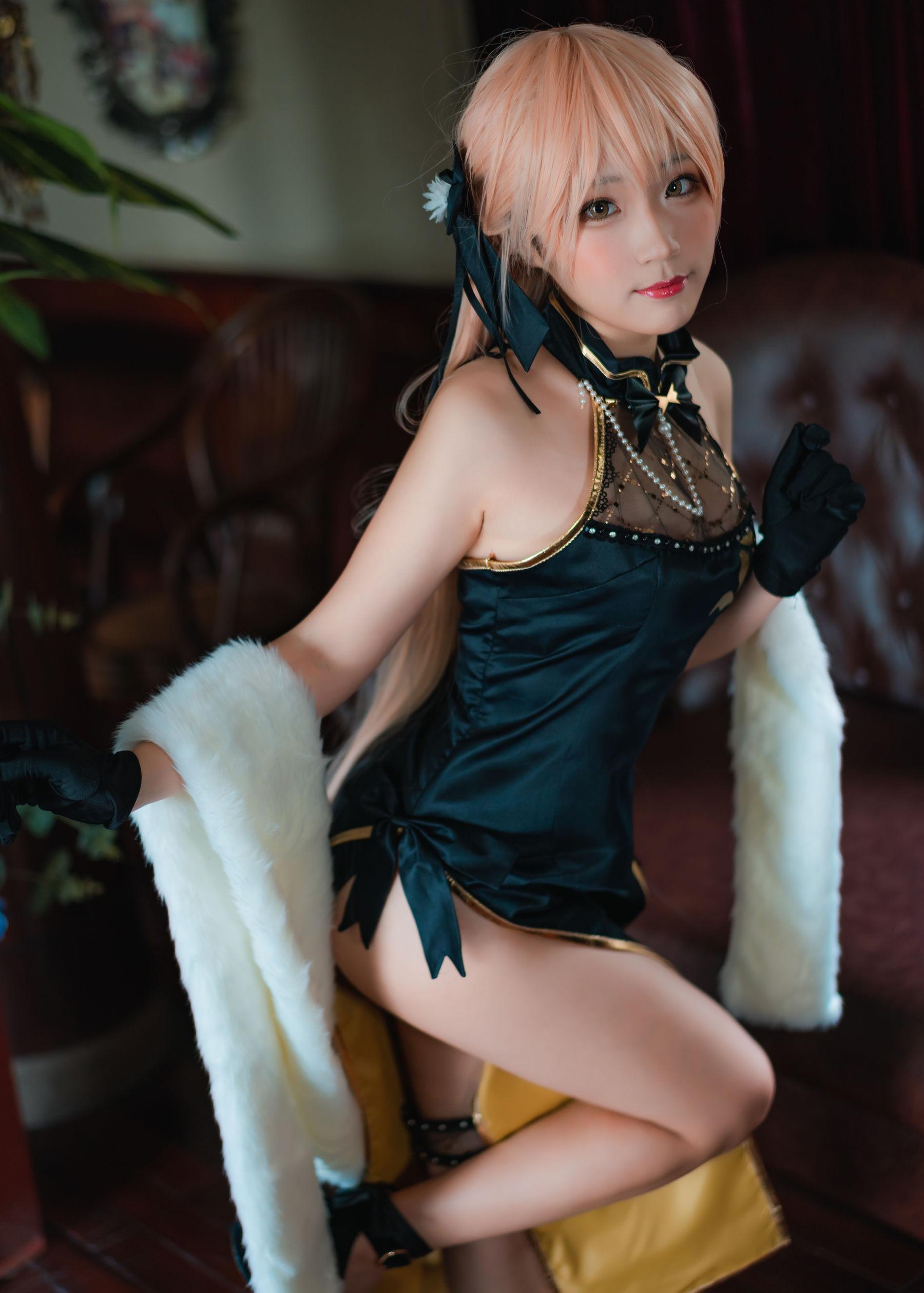 [网红COSER] Mime弥美 – 少女前线 OTS-14 紫雨心 写真套图(2)