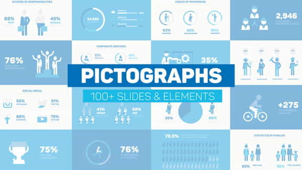 Pictogram Infographics - VideoHive 34741892