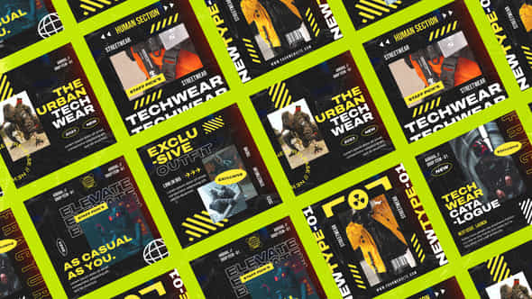 Haidey Techwear Media Posts - VideoHive 50891610