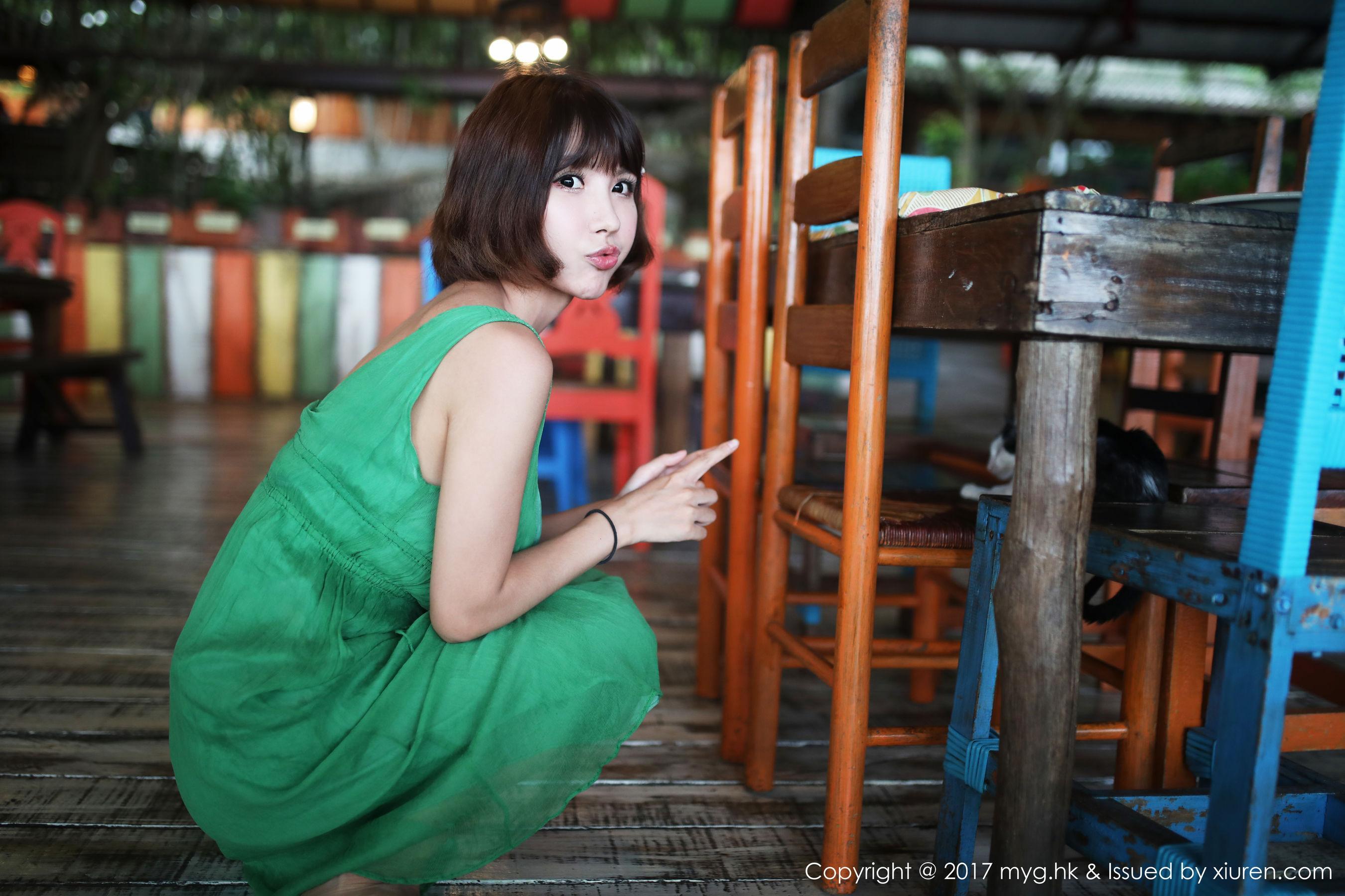 晓茜sunny《海边波点式比基尼系列》 [美媛馆MyGirl] Vol.267 写真集(17)