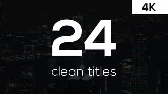 Clean Titles - VideoHive 16646603