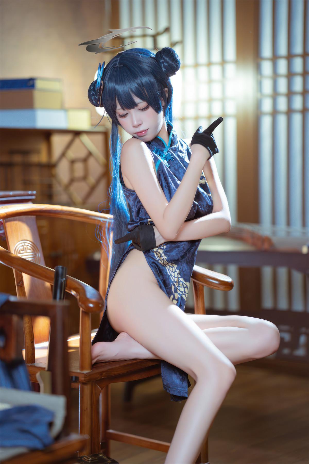 Cosplay 是三不是世w 碧蓝档案 妃咲旗袍(12)