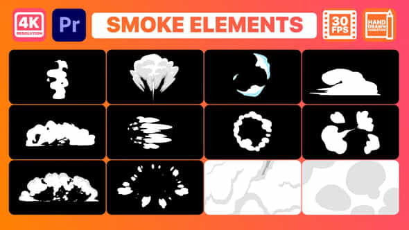 Smoke Elements And Titles | - VideoHive 30148081