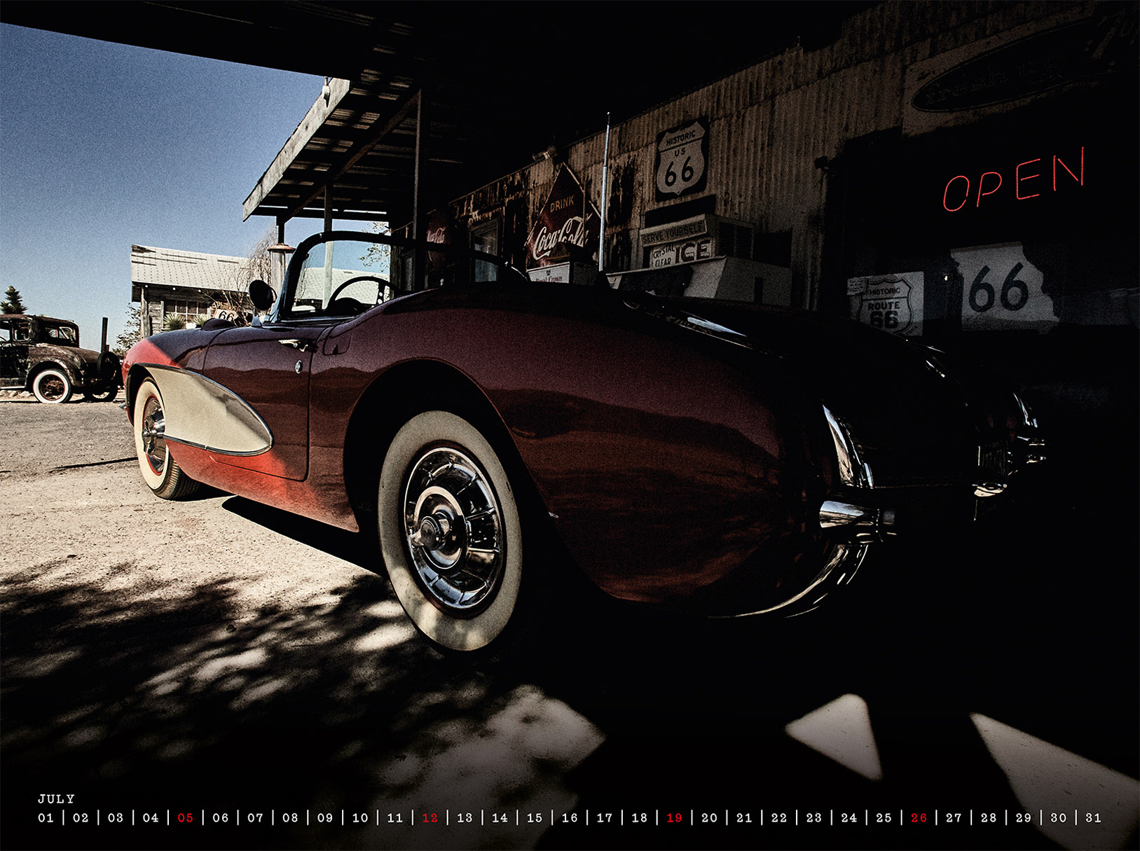 Route 66 / calendar 2020 by Christian Holzknecht Route 66 / календарь 2020 / июль