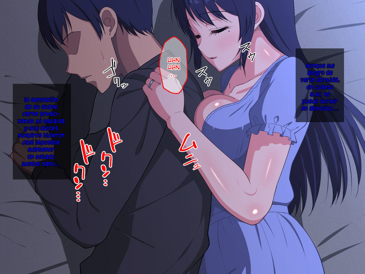 [Haruharutei] Sabishigari Bijin Haha wa Musuko to no Aiyoku Sex ni Oboreru [Spanish]
