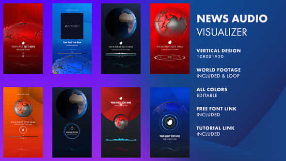 News Audio Visualizer - VideoHive 33211404