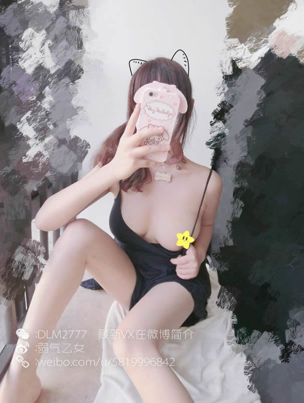 极品网络红人幻梦少女吊带黑裙无圣光人体写真(5)