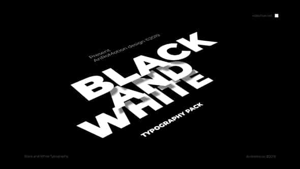 Black And White - Titles - VideoHive 23821550