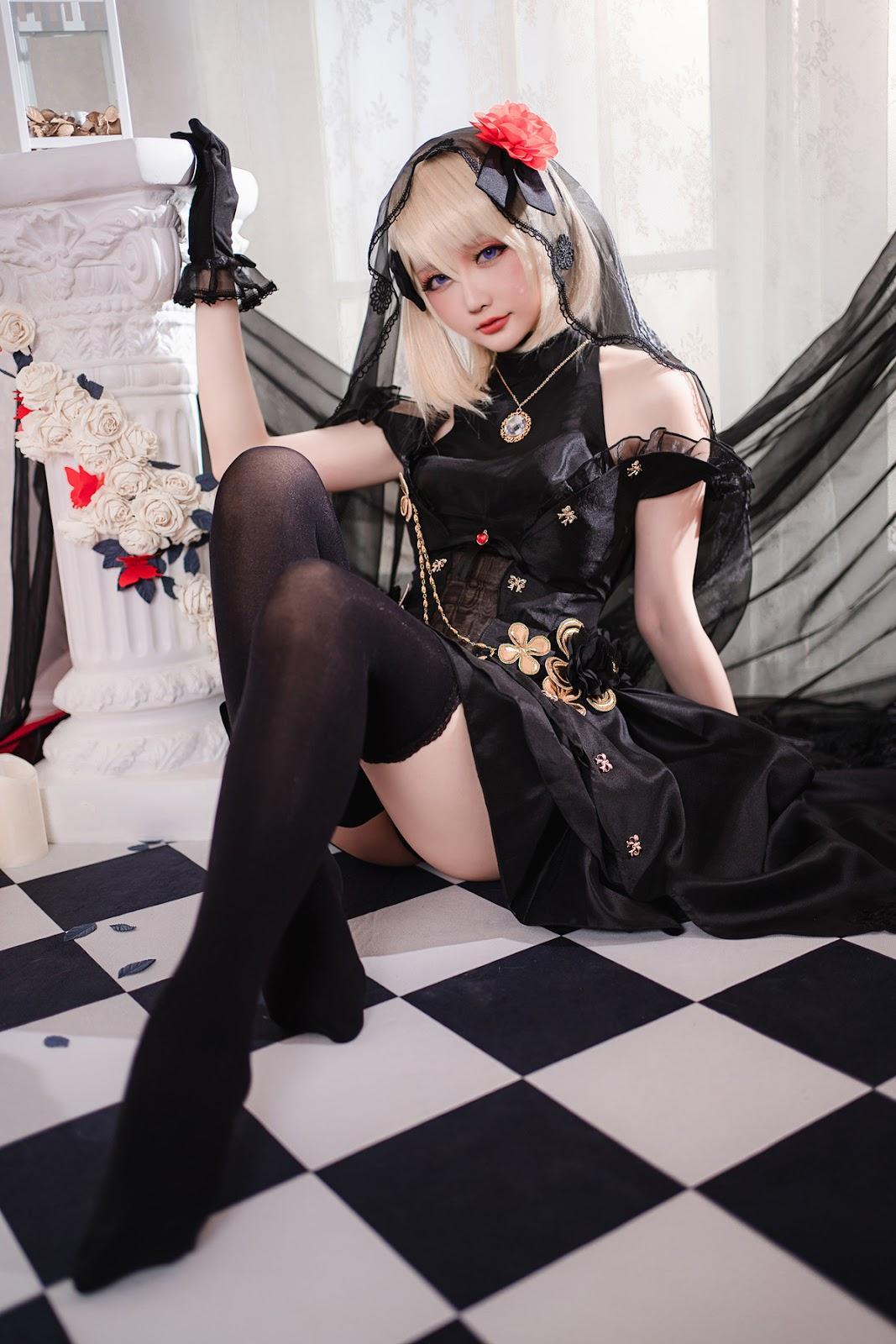 Cosplay 星之迟迟Hoshilily Z23婚纱(17)