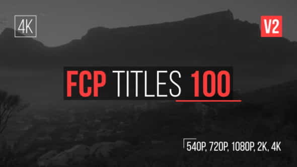 FCP Titles 100 - VideoHive 16668267